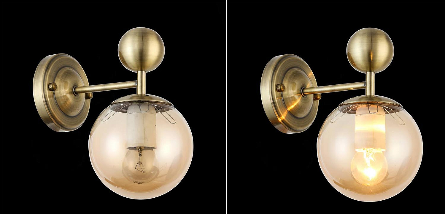 Бра Demian Bronze Wall Lamp Бра Demian Bronze Wall Lamp - Loft-Concept в Твери