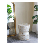 Приставной столик с мозаичным рисунком из раковин устриц Bone Inlay варинант исполнения - 5 | Loft Concept в Твери