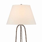 Торшер с конусовидным тканевым абажуром и фактурным каркасом Industrial Profile варинант исполнения - 2 | Loft Concept в Твери