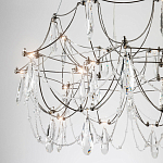 Люстра с каркасом из тонких металлических нитей и хрустальными подвесками Crystal Metal Threads Chandelier 60 варинант исполнения - 4 | Loft Concept в Твери