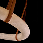 Люстра в форме обруча из натурального камня Minerals of Light варинант исполнения - 3 | Loft Concept в Твери