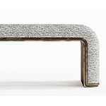 Банкетка Forli с элегантными латунными вставками  варинант исполнения - 2 | Loft Concept в Твери