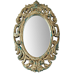 Настенное овальное зеркало Aina Mirror варинант исполнения - 1 | Loft Concept в Твери