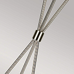 Торшер на трех тонких перекрещенных ножках с белым конусным абажуром из льна Feiss варинант исполнения - 7 | Loft Concept в Твери