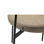 Стул металлический с мягкой спинкой и сиденьем Alfie Chair варинант исполнения - 9 | Loft Concept в Твери