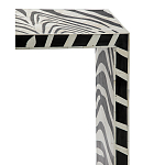 Консоль Дизайнерская Kenya Console ZEBRA Bone Inlay black варинант исполнения - 2 | Loft Concept в Твери