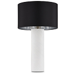 Настольная лампа с белым фактурным корпусом и черным абажуром Twisted варинант исполнения - 4 | Loft Concept в Твери