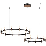 Люстра подвесная с цилиндрическими плафонами на двух круглых подвесах  Arnaut Light варинант исполнения - 4 | Loft Concept в Твери