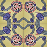 Плитка дизайнерская с узором Дива варинант исполнения - 2 | Loft Concept в Твери