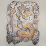 Тканый вручную монументальный настенный гобелен Soft Inception варинант исполнения - 3 | Loft Concept в Твери