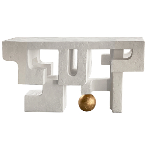 Консоль природной формы White Sirius Console