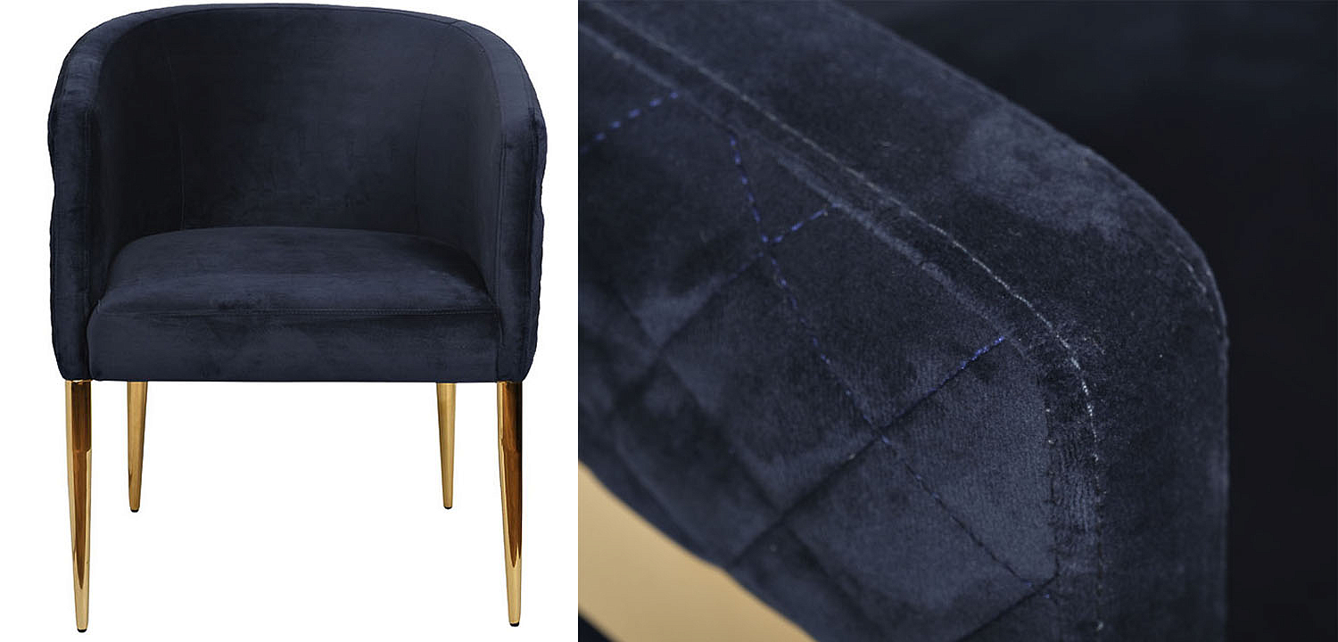 Полукресло Jhon blue velour Полукресло Jhon blue velour - Loft-Concept в Твери
