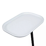 Столик приставной с прямоугольной серой столешницей Steel Stable Table варинант исполнения - 4 | Loft Concept в Твери