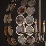 Люстра в форме шара с декором из круглых декоративных элементов Bright Shell Discs варинант исполнения - 4 | Loft Concept в Твери