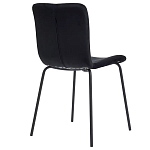 Стул черный с обивкой из велюра Black Archie Chair варинант исполнения - 3 | Loft Concept в Твери