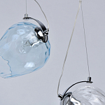 Люстра линейная с 5-ю разноцветными стеклянными плафонами Kaleido варинант исполнения - 8 | Loft Concept в Твери