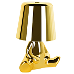 Настольная лампа фигурная золотого цвета с гладким абажуром Высота 16 см Sophia варинант исполнения - 2 | Loft Concept в Твери