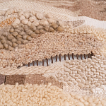 Тканый вручную монументальный настенный гобелен Earth Flow варинант исполнения - 2 | Loft Concept в Твери