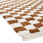 Ковер с шахматным принтом Chess Layout с эффектом шерсти варинант исполнения - 4 | Loft Concept в Твери