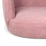 Банкетка пыльно-розовый велюр со спинкой и подлокотниками на 4-х деревянных ножках Aurora Pink варинант исполнения - 4 | Loft Concept в Твери