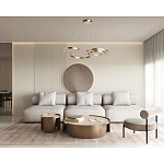 Люстра подвесная светодиодная в виде волнообразной ленты Ribbon Vortex варинант исполнения - 26 | Loft Concept в Твери