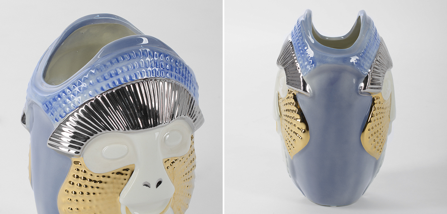 Ваза Primates Kandti Decoration blue Ваза Primates Kandti Decoration blue - Loft-Concept в Твери