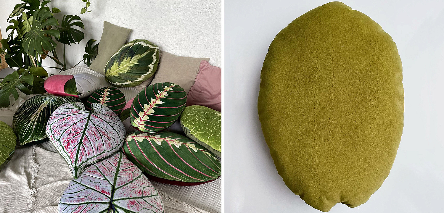 Декоративная подушка Botanical Cushion Calathea Medallion Декоративная подушка Botanical Cushion Calathea Medallion - Loft-Concept в Твери