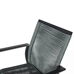 Стул темно-серый с высокой плетеной спинкой и сиденьем Braided Strength варинант исполнения - 8 | Loft Concept в Твери