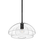 Подвесной светильник с прозрачным двойным стеклянным плафоном в форме купола и внутренней сферой Hinkley варинант исполнения - 1 | Loft Concept в Твери