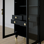 Дизайнерский шкаф витрина Elsa Dreams Black с 4-мя ящиками варинант исполнения - 8 | Loft Concept в Твери