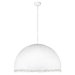Подвесной светильник в форме купола белого цвета с ажурной бахромой Tactile Line варинант исполнения - 2 | Loft Concept в Твери