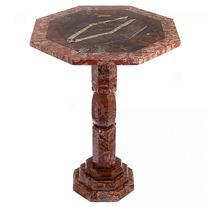 Кофейный стол из натуральных камней Лемезит и Яшма Natural Stone Tables