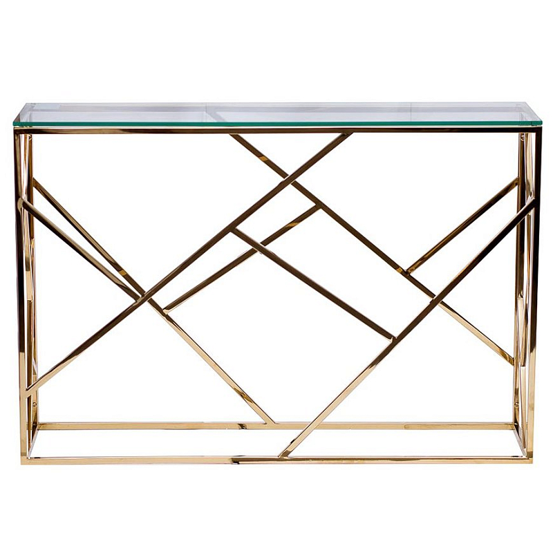 Консоль Serene Furnishing Gold Clear Glass Top Console Золотой Прозрачное Стекло Консоль Serene Furnishing Gold Clear Glass Top Console Золотой Прозрачное Стекло в Твери | Loft Concept
