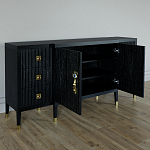 Большой Комод-буфет Elsa Dreams Black с ящиками варинант исполнения - 5 | Loft Concept в Твери