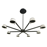 Люстра черного цвета на штанге Noir Supernova варинант исполнения - 4 | Loft Concept в Твери