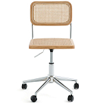 Офисный стул из ротанга на колёсах June Rattan Wicker Chair варинант исполнения - 2 | Loft Concept в Твери
