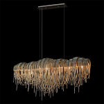 Люстра подвесная с металлическими дугами и длинными цепочками 115 см Atlantis Chain варинант исполнения - 10 | Loft Concept в Твери