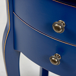 Синяя тумба на фигурных ножках Shelby варинант исполнения - 6 | Loft Concept в Твери