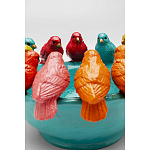 Декоративное дизайнерское блюдо разноцветные попугаи  варинант исполнения - 4 | Loft Concept в Твери