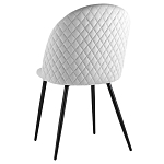 Мягкий стул в сером велюре Miruna Chair варинант исполнения - 4 | Loft Concept в Твери