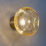 Бра с круглым плафоном из прозрачного стекла с пузырьками воздуха Effervia  варинант исполнения - 2 | Loft Concept в Твери