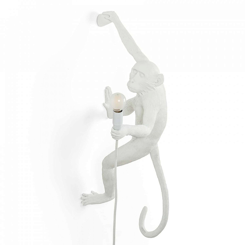 Бра Seletti The Monkey Lamp Hanging Version Right Белый Бра Seletti The Monkey Lamp Hanging Version Right Белый в Твери | Loft Concept