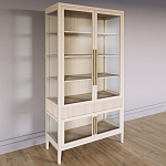 Витрина Primo со стеклянными фасадами и 2 ящиками Светлый дуб варинант исполнения - 2 | Loft Concept в Твери