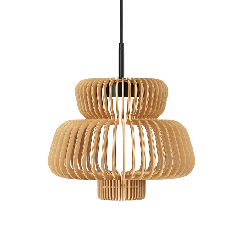 Подвесной светильник Namiki 2700-4000К 14Вт Черный Древесина в Твери | Loft Concept 