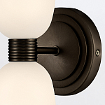 Бра для ванных комнат вертикальное с двумя матовыми белыми стеклянными плафонами Hinkley варинант исполнения - 3 | Loft Concept в Твери