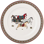 Сервиз обеденный из фарфора с изображением лошадей на 6 персон 23 предмета Porcelain Horse Set  варинант исполнения - 3 | Loft Concept в Твери