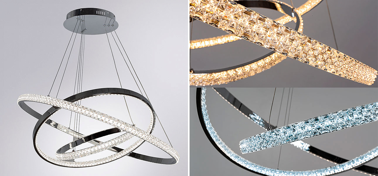 Люстра дизайнерская Silver Rings of Venus Люстра дизайнерская Silver Rings of Venus - Loft-Concept в Твери