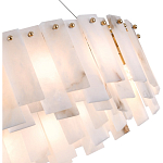 Люстра круглая декорированная натуральным камнем Stone Interior Accent варинант исполнения - 5 | Loft Concept в Твери