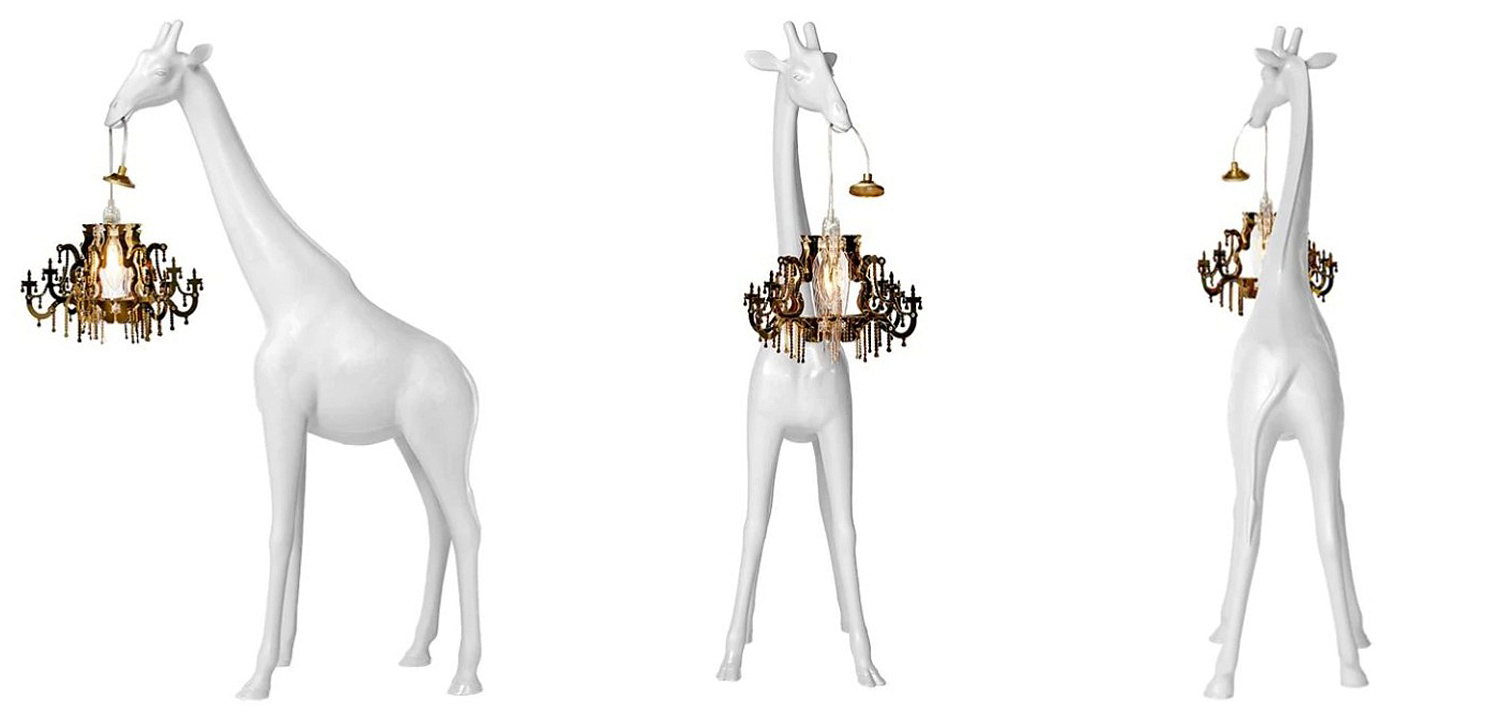 Настольная лампа белый жираф White Giraffe Table Lamp Настольная лампа белый жираф White Giraffe Table Lamp - Loft-Concept в Твери