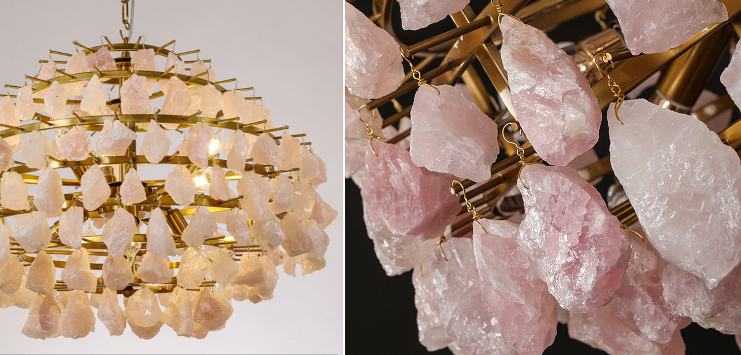 Hardis Pink stone Chandelier 65 Hardis Pink stone Chandelier 65 - Loft-Concept в Твери
